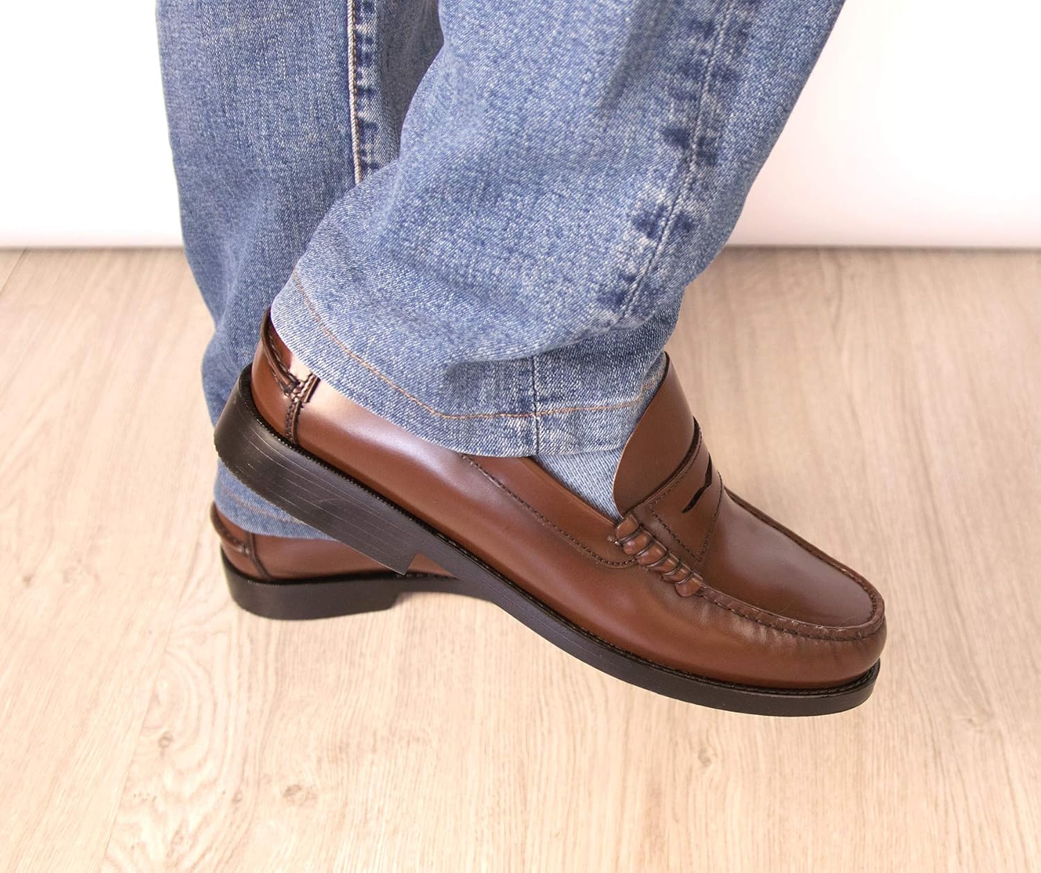 Mocassins Chaussures - Chaussure Masque Cuir - Mocassins Castellano Élégants - Chaussures Habillées en Cuir Fabriqué en Espagne 41 EU Marron Cuir