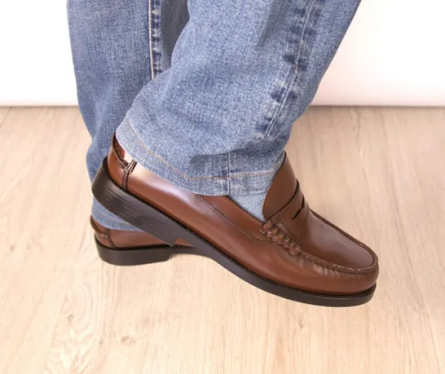 Mocassins Chaussures - Chaussure Masque Cuir - Mocassins Castellano Élégants - Chaussures Habillées en Cuir Fabriqué en Espagne 41 EU Marron Cuir