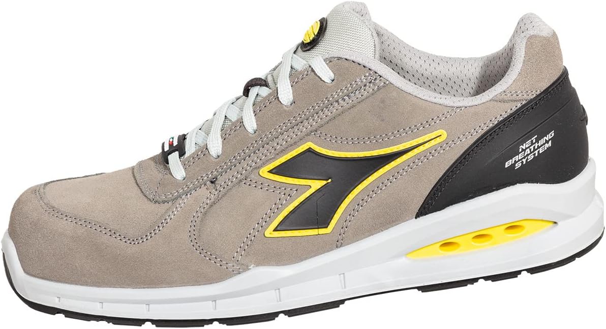 Utility Diadora Run Net Airbox Low S3 SRC Chaussure de Piste d'athlétismeHomme 44 EU Wind Gray Wind Gray