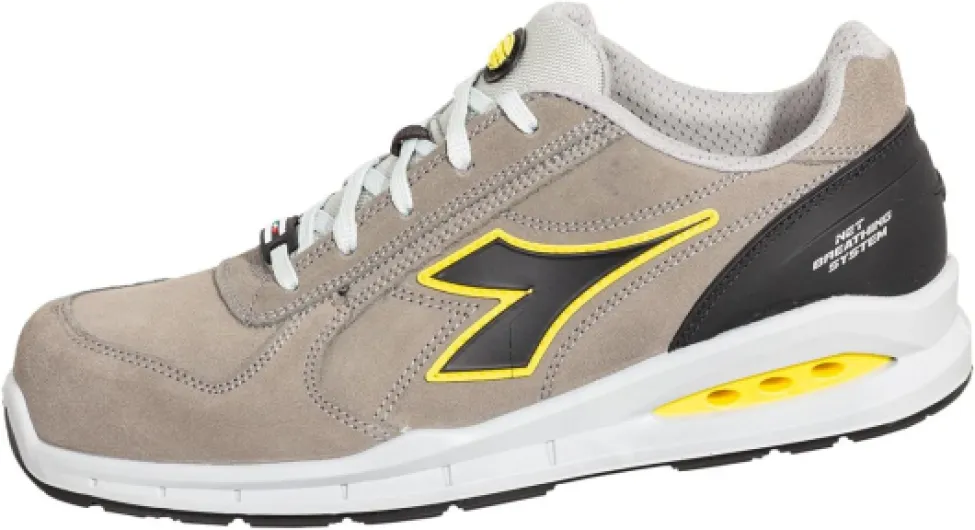 Utility Diadora Run Net Airbox Low S3 SRC Chaussure de Piste d'athlétismeHomme 44 EU Wind Gray Wind Gray