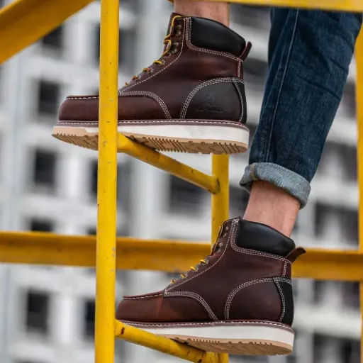 Test SLSaint SL-MARS : des bottes de travail costaudes qui misent sur le confort et la couture Goodyear