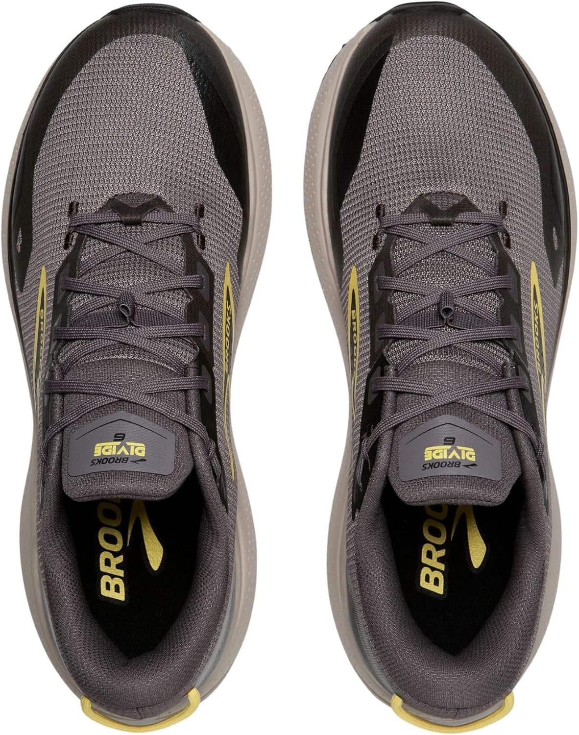 Brooks Homme Divide 6 Sneaker 43 EU Rabbit Black Golden Hour