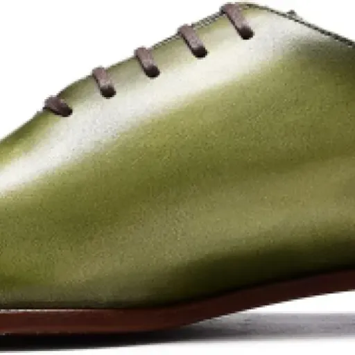 Test Oxfords Affaires Formelles 42 EU Vert : des richelieus corrects pour le bureau sans logo connu
