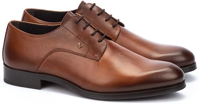 Chaussures à Lacets en Cuir Modèle Empire pour Homme 43 EU Brandy