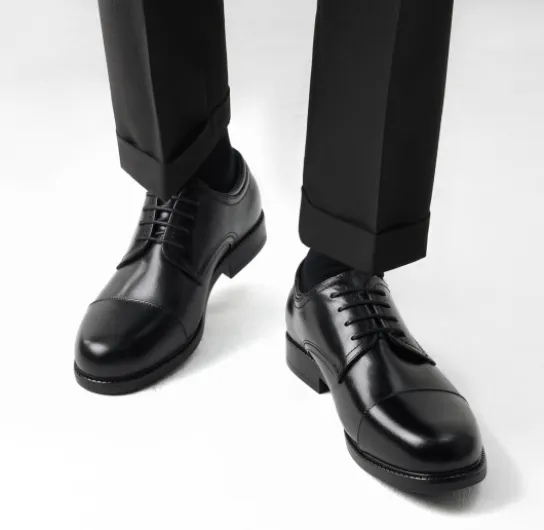 Chaussure Homme Ville Classique Chaussures Habillées Oxford à Lacets pour Hommes Chaussure Costume Mariage Confortable DOWNING-01 43 EU Noir