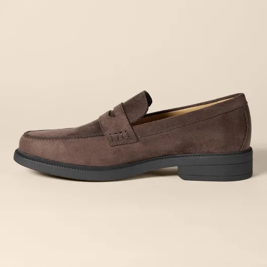 Homme Mocassins habillés 47 EU Brun Simili Suède